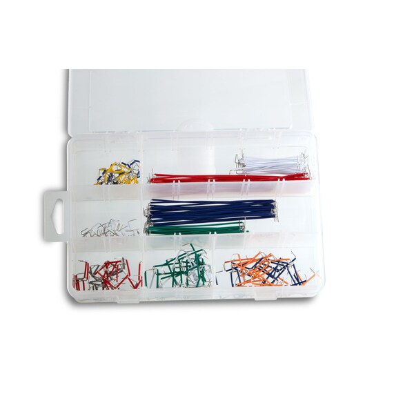 Hook Up Wire, 22 Gauge, Solid, Jumper Wire Kit, 0.024" Diameter, 300 Volts, PK 350